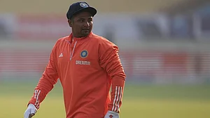 | Photo: PTI/Kunal Patil : India Vs England, 3rd Test: Sarfaraz Khan